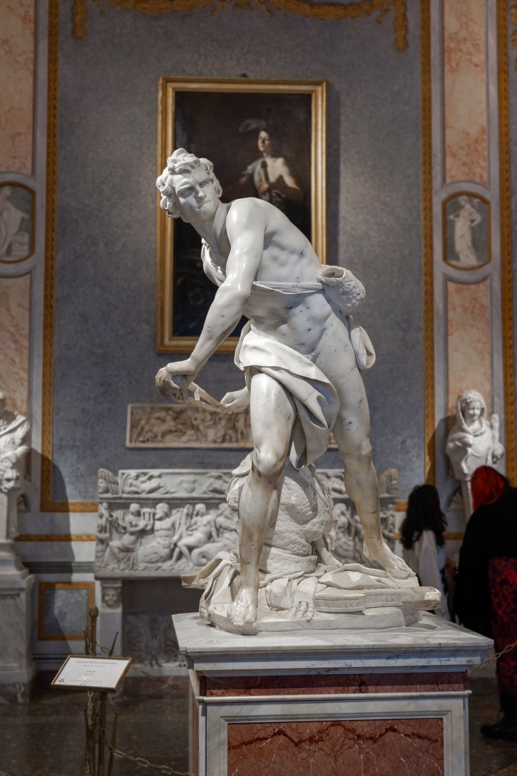 Berninis David – Skulptur, Hauptansicht