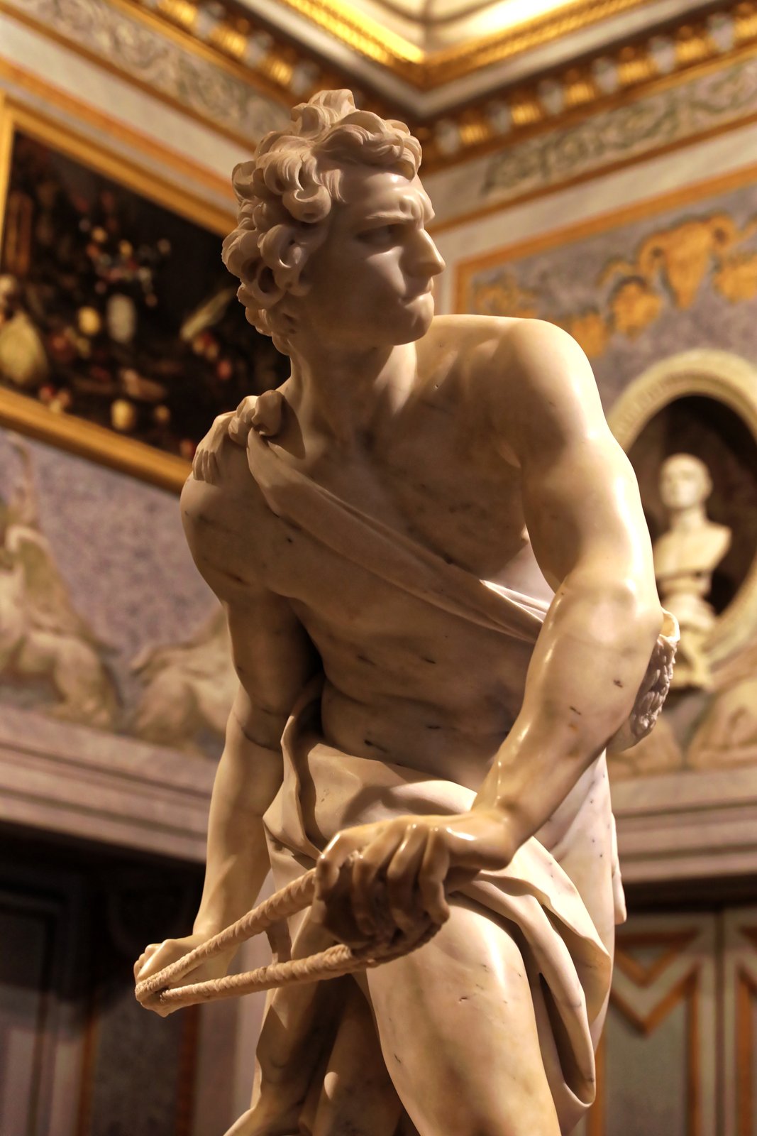 Berninis David – Skulptur, Hauptansicht