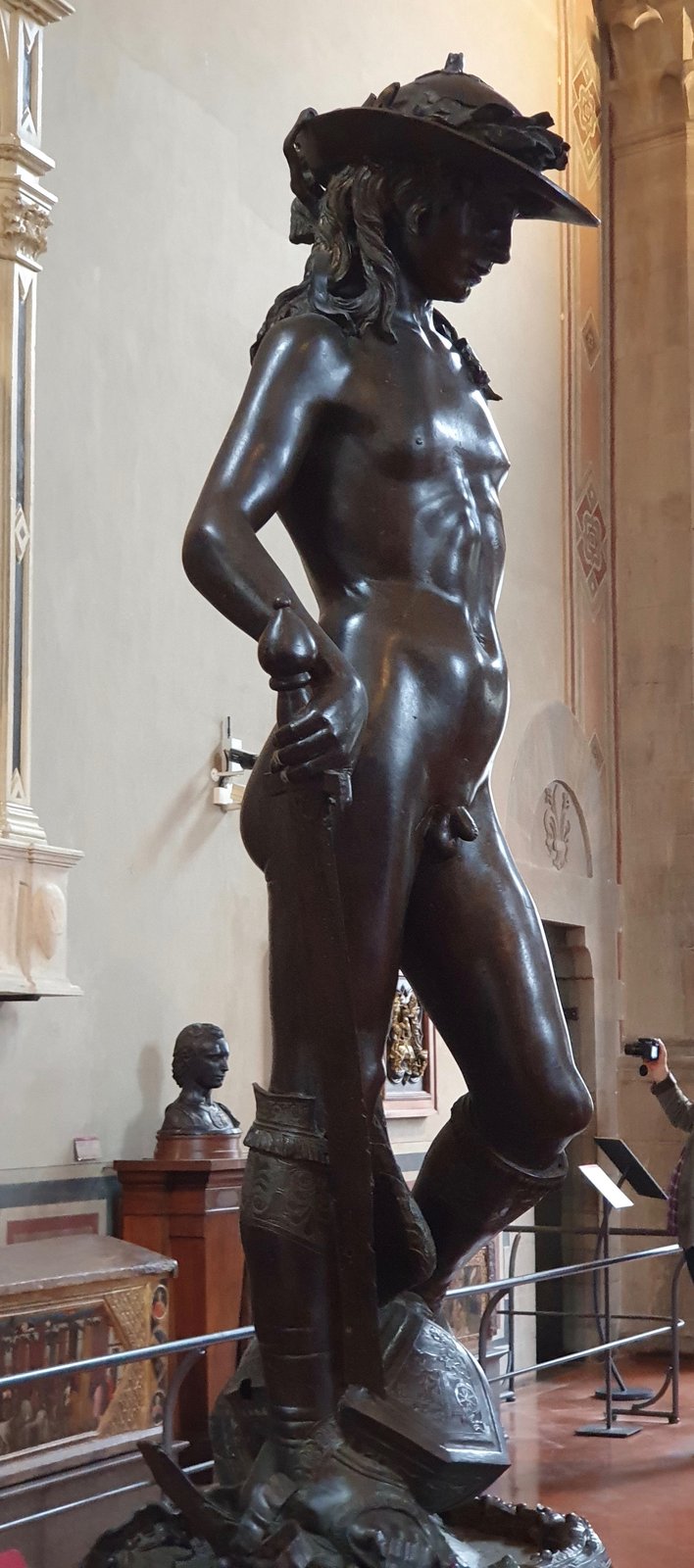Donatellos Bronze-David, Wachsausschmelzguss um 1440, Bargello Florenz