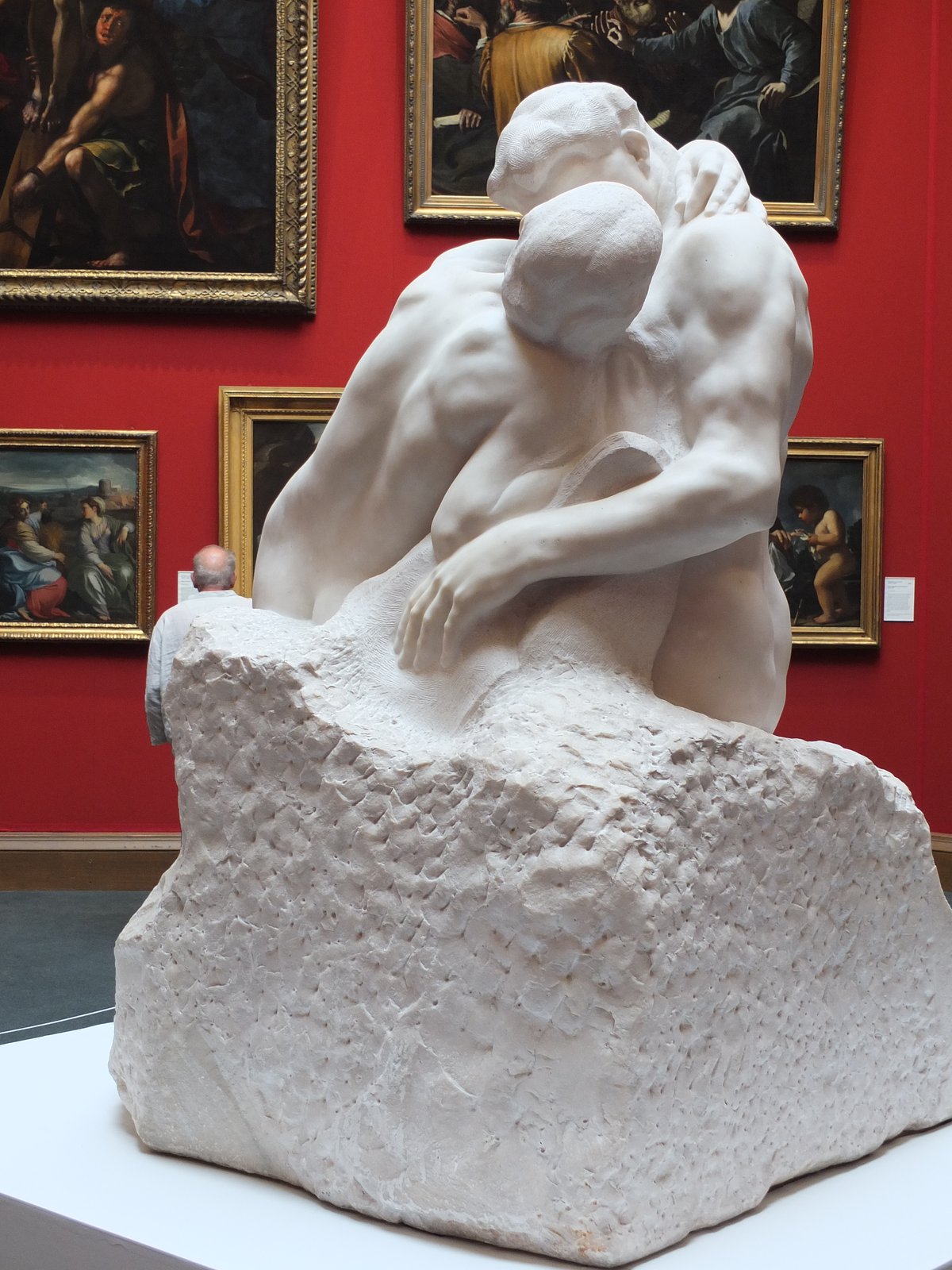 Rodins Der Kuss, Marmor