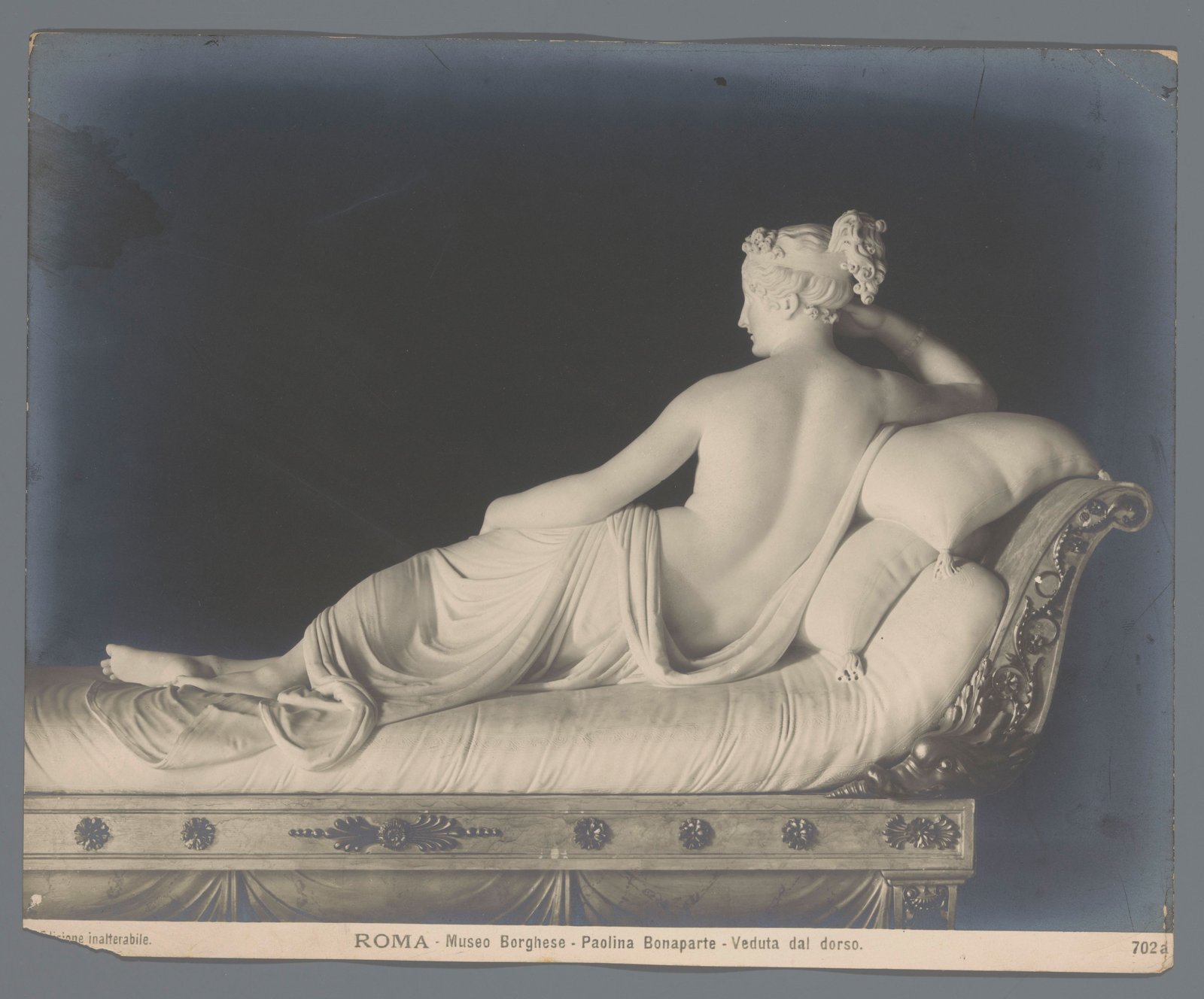 Canovas Pauline Borghese als Venus Victrix – Skulptur, Hauptansicht