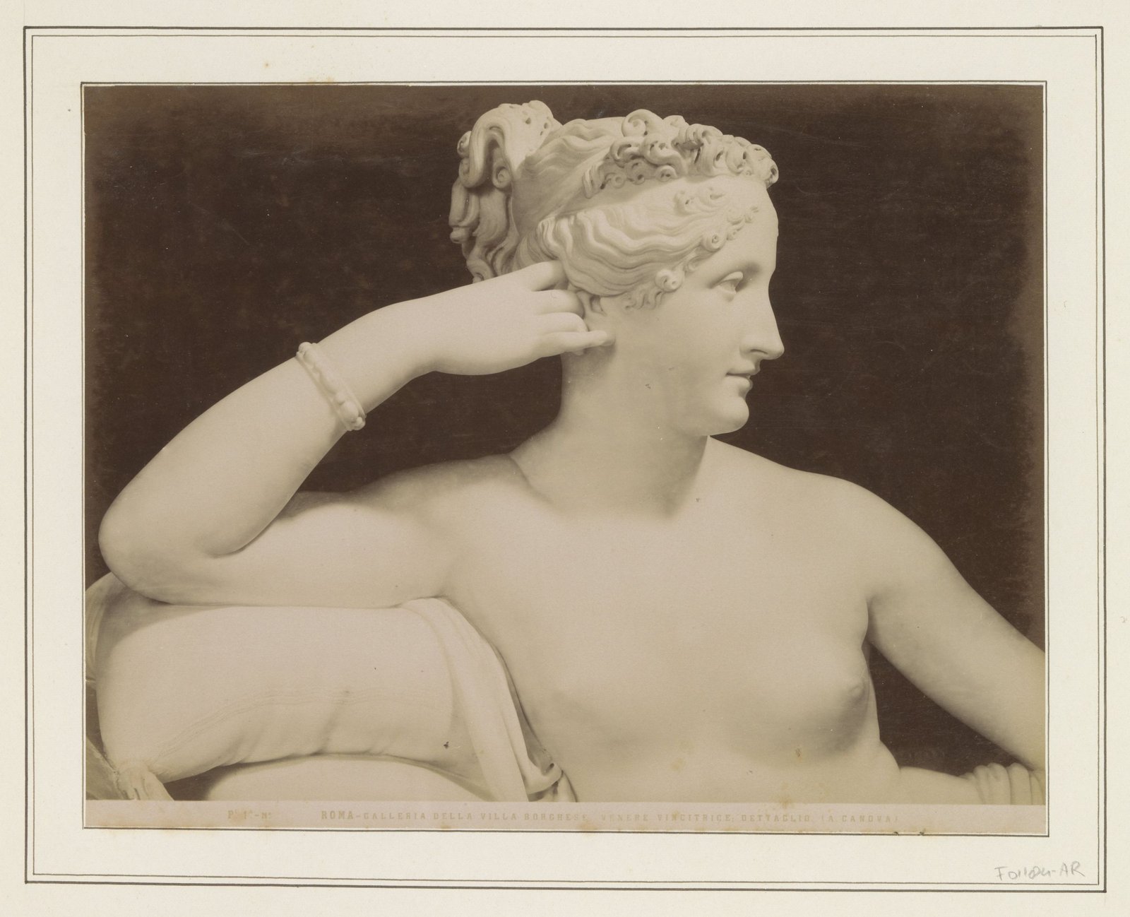 Canovas Pauline Borghese als Venus Victrix – Skulptur, Hauptansicht