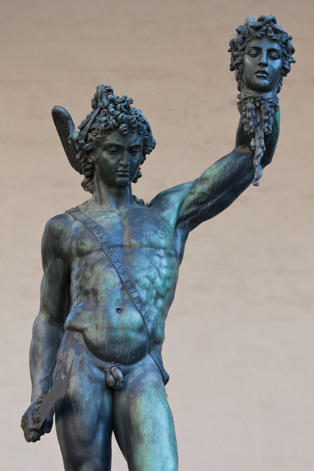 Cellinis Perseus mit dem Haupt der Medusa – Skulptur, Hauptansicht