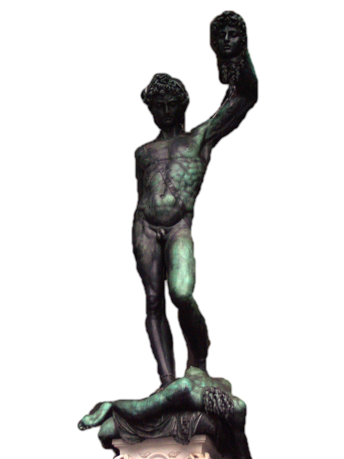 Cellinis Perseus mit dem Haupt der Medusa – Skulptur, Hauptansicht